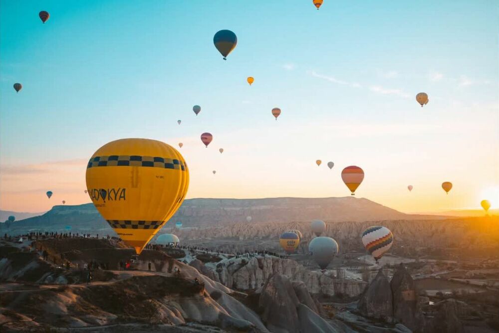 Ballonfahrt bei Sonnenaufgang in Kappadokien